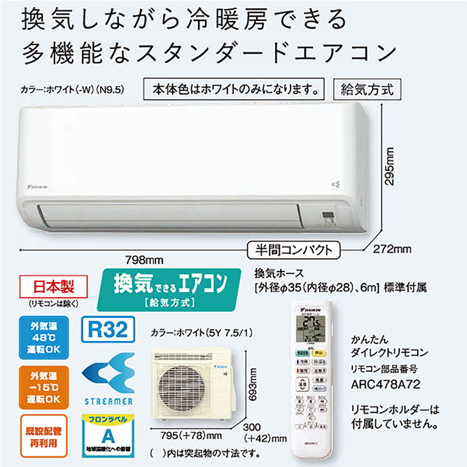 VXシリーズ本体寸法