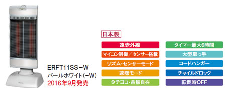 ERFT11SS-W ダイキンセラムヒート（遠赤外線暖房機）