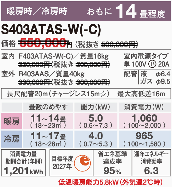 S403ATAP-Wスペック