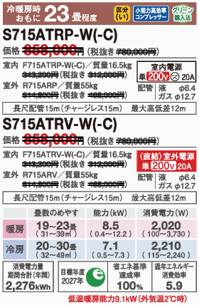 S715ATRP-Wスペック